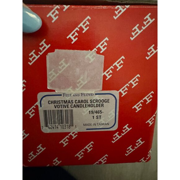 Fitz & Floyd Christmas Carol Scrooge Votive Candleholder 1993 Decorative - Picture 2 of 8